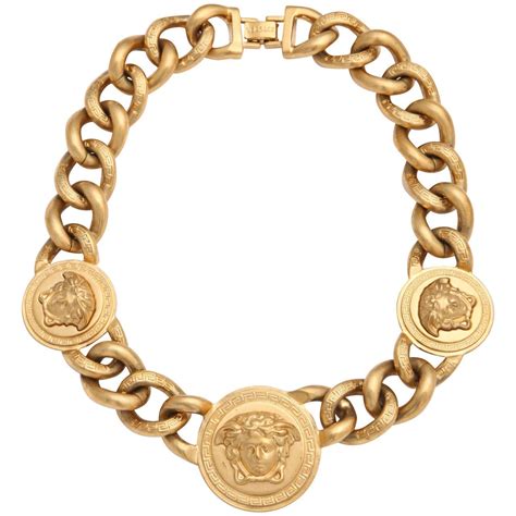 lion versace chain|men's Versace necklace.